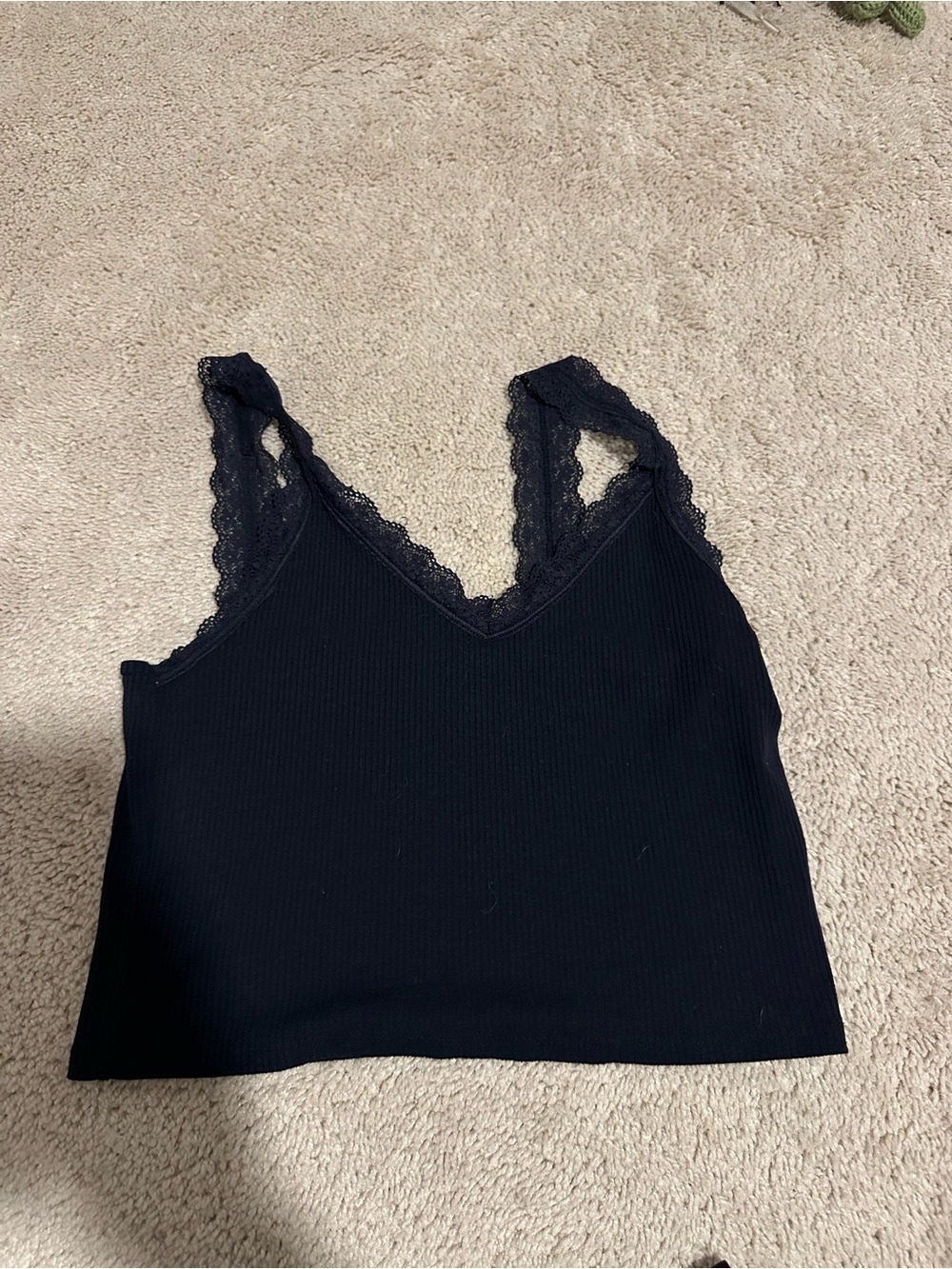 American Eagle Lace-Trim Tank Top